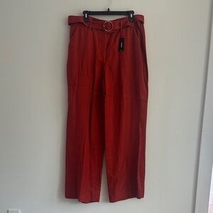 Express Men's Bold Rustic Orange Dress Pants
